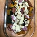 やーしー's cooksnap of when they made かぼちゃとソーセージのマヨグラタン.