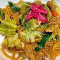 やよい・M's cooksnap of when they made お野菜たっぷり♪まろやかソース焼きそば.
