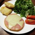 ばたみそーぱん☆'s cooksnap of when they made 朝食に☆とろ～りチーズとハムのパンケーキ.