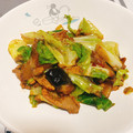 tonmyee's cooksnap of when they made 豚肉と揚げナスの八丁味噌炒め.