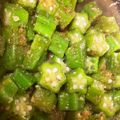 麻羽香's cooksnap of when they made 簡単副菜に☆オクラの胡麻和え☆.