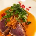 yuktab's cooksnap of when they made 新玉ねぎで血液サラサラ☆カツオのマリネ.