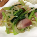 ♪チョコたんママ♪'s cooksnap of when they made ベーコンと小松菜ともやしの炒め物.