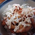 flerovium's cooksnap of when they made ランチに☆鶏もも肉のコチュマヨ丼.