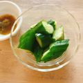 一番星寿美次郎's cooksnap of when they made 居酒屋☆ぶつ切りきゅうりの美味しい切り方.
