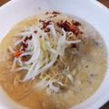 まろんぴ's cooksnap of when they made サッポロ一番みそラーメンで✴豆乳担々麺✴.