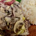 picnickers's cooksnap of when they made 牛肉のマッシュルームクリームソース煮.