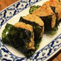 shiratori's cooksnap of when they made ☆焼きおにぎり風キムチつくね☆.