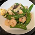 クック09GJ1E☆'s cooksnap of when they made スナップエンドウと海老の玉子炒め.