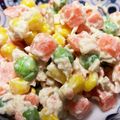 きゃんヴぇる's cooksnap of when they made ミックスベジタブルとツナのサラダ.