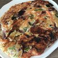 Yokchina's cooksnap of when they made オートミールでネギ焼き風＊チヂミ.