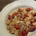 Yokchina's cooksnap of when they made トマトと豆腐の玉子とじ.