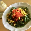 pali's cooksnap of when they made ワカメとパプリカとコーンの彩りサラダ.