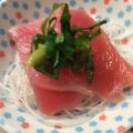 ベティ３'s cooksnap of when they made 家でお通し鮪の刺身w❨(@≧↺≦@)❩w.