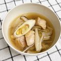 ゆづキッチン's cooksnap of when they made 焼きネギと鶏肉＊和風きのこスープ.