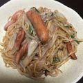 みず〜り's cooksnap of when they made 焼きそばソースが無いョオ〜(^▽^;)〜.