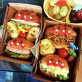 景と浩's cooksnap of when they made アンパンマンバーガー♪キャラパン.