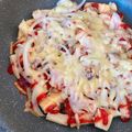 hinamama❁'s cooksnap of when they made パンの耳deピザ.