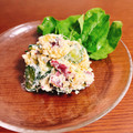 mayurich's cooksnap of when they made さつま芋ときゅうりとクリチのサラダ★簡単.