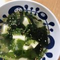 イエローベリル's cooksnap of when they made 焼肉屋さんのわかめスープ♪♪お豆腐入り♪.