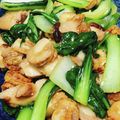 Emihann's cooksnap of when they made ❀ベビーホタテと青梗菜の時短オイソ炒め❀.