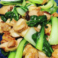 Emihann's cooksnap of when they made ❀ベビーホタテと青梗菜の時短オイソ炒め❀.
