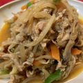 tcherry's cooksnap of when they made 豚バラともやしのピリ辛炒め.