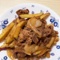 kanadolce's cooksnap of when they made 節約！豚肉とさつまいものうまうま炒め.