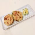 クックEBXFTK☆'s cooksnap of when they made レンコンのピリッと明太はさみ揚げ.