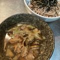 ydk1103's cooksnap of when they made 簡単！キノコで食物繊維！豚肉の肉そば.