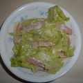 白いぐれーぷ's cooksnap of when they made レタスとハムのマヨサラ(包丁要らず）.