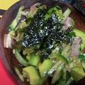 ゆみっち先生's cooksnap of when they made 胡瓜とアボカドのスタミナ和え☆.