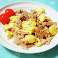 ふうはっちゃん's cooksnap of when they made 簡単♩卵と豚肉の炒め物（たまご大量消費）.