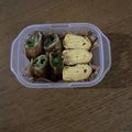 ニャンコฅ•ω•ฅ's cooksnap of when they made お弁当の作り置きに！肉巻きピーマン.