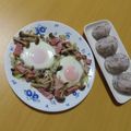 よちりん's cooksnap of when they made しめじベーコンエッグ♪.