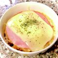 ネムサマ惑星's cooksnap of when they made 我が家の丼☆私の朝ごはん♪ハムチーズ丼✨.