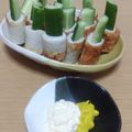 わかポン☆'s cooksnap of when they made ちくわの食べ方‼カラシマヨネーズでどうぞ.