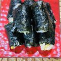 ボブナナ's cooksnap of when they made 一口でぱくりっ=3海苔巻きおにぎりぃ～★.