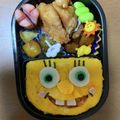 yudukiti's cooksnap of when they made オムライスで＊スポンジボブキャラ弁.