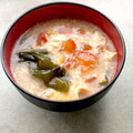 Moggieneko's cooksnap of when they made トマトとわかめの卵スープ.