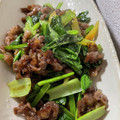 クック1VAGSA☆'s cooksnap of when they made 牛肉と小松菜のオイスターソース炒め.