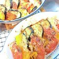 ハッピーまるしぇ's cooksnap of when they made なすトマトかぼちゃのオーブン焼き.