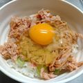 ひんべえ's cooksnap of when they made 超簡単朝ごはん★ツナ卵丼（卵かけご飯）.