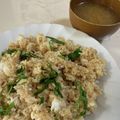 papikun's cooksnap of when they made 簡単 美味しい しらす チャーハン.