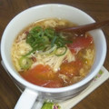 FP香保理's cooksnap of when they made 卵とトマトとマロニーのスープ.