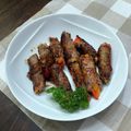 栗丸うさぎ's cooksnap of when they made パプリカの肉巻き.