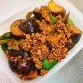 tonmyee's cooksnap of when they made 食欲増す茄子・豚挽肉・ピーマンの味噌炒め.