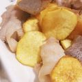 まちゅっこ's cooksnap of when they made 照り照り豚バラ&さつまいも✨かさまし料理.
