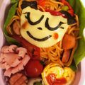 さえぴょん♡'s cooksnap of when they made キャラ弁★たらこスパで女の子.