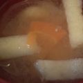 あゆたっくん's cooksnap of when they made やってみて♡大根と人参のお味噌汁♡.